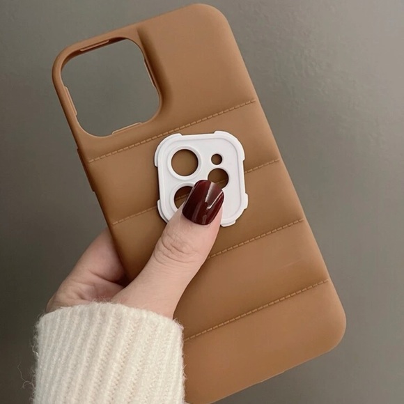 Khaki Puffer IPhone Case - Picture 4 of 4